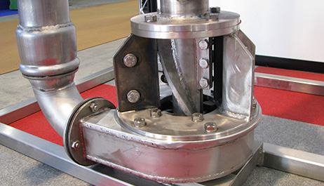 High cutting efficiency thanks to double chopping unit consisting of screw and pump chamber
